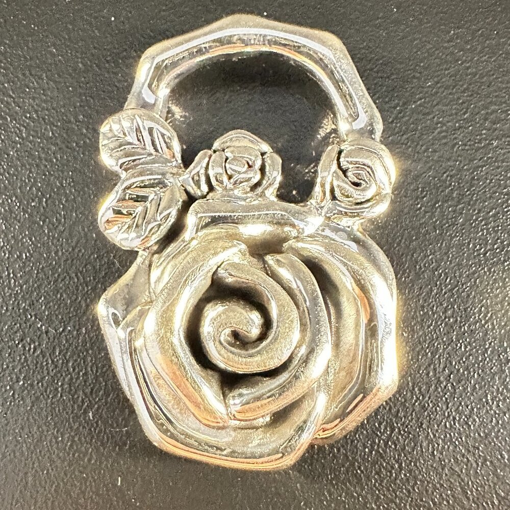 Sterling Silver Flower Pendant Thailand 925 Vintage Style 10g